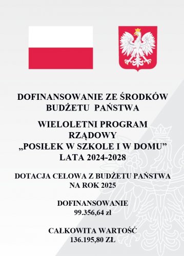 Posiłek w szkole i w domu 2025