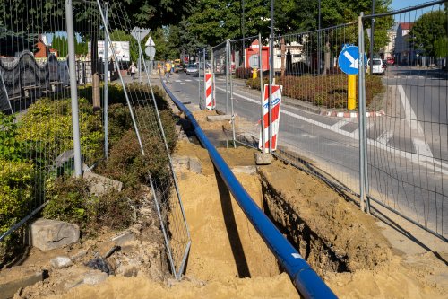 Przebudowa sieci wodociągowej na ul. Piłsudskiego w Łęcznej