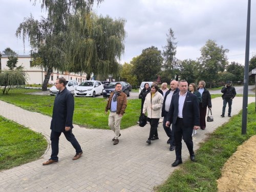 Wizyta gości z Kowla na placu budowy