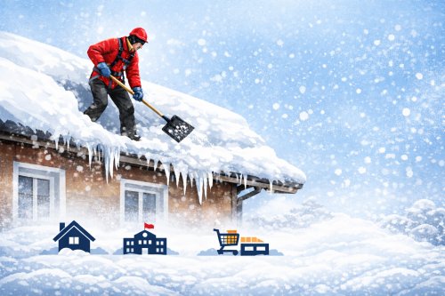 Przypomnienie o obowiązku odśnieżania dachów w sezonie zimowym