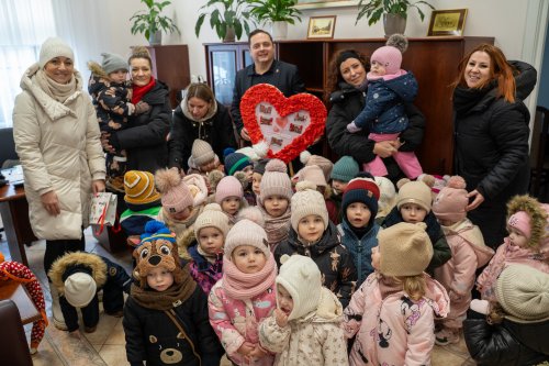 Walentynkowe spotkanie z najmłodszymi mieszkańcami Łęcznej