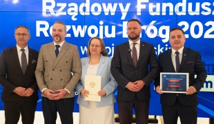 Budowa drogi w Leopoldowie z dofinansowaniem - kliknij, aby przejść do galerii